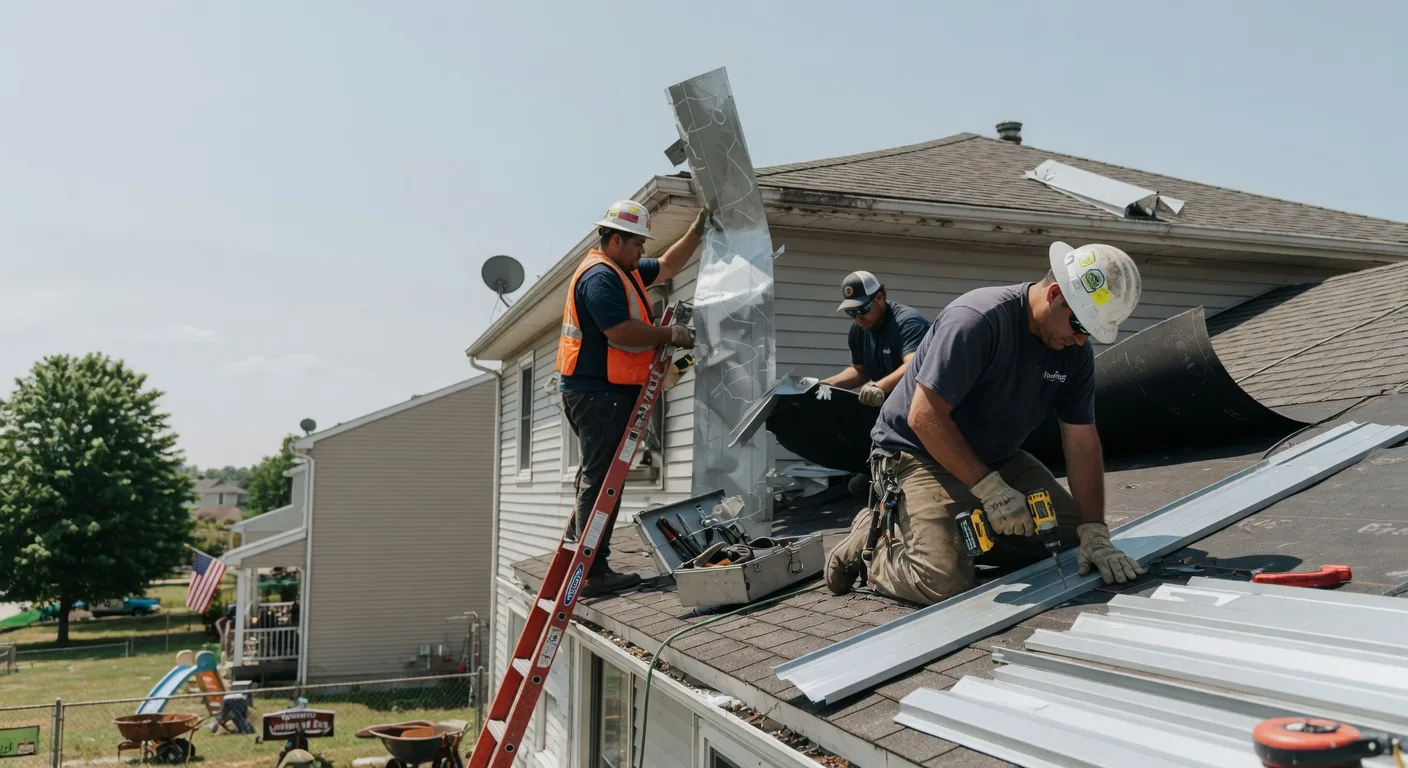 Storm Damage Metal Roof Repair in Elmer, OK